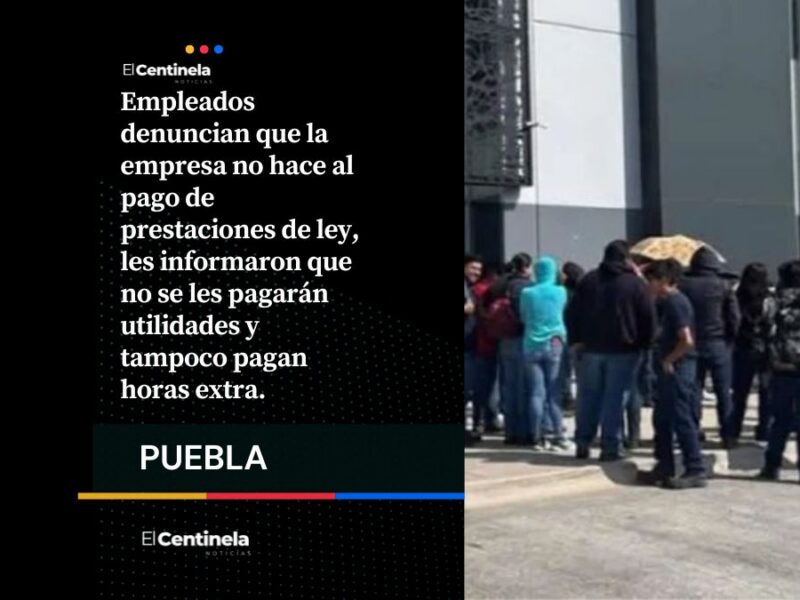 Trabajadores de Pharmatycsa protestan en Huejotzingo por falta de utilidades