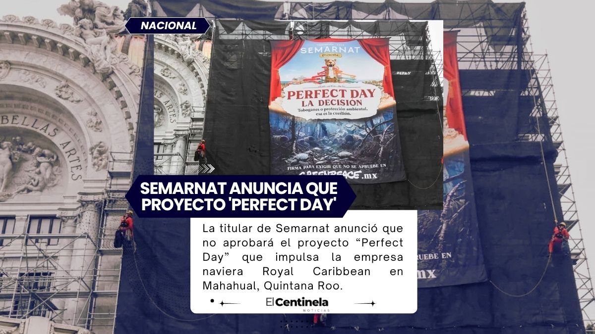 Semarnat anuncia que proyecto 'Perfect Day' de Royal Caribbean, en Mahahual, no se aprobará