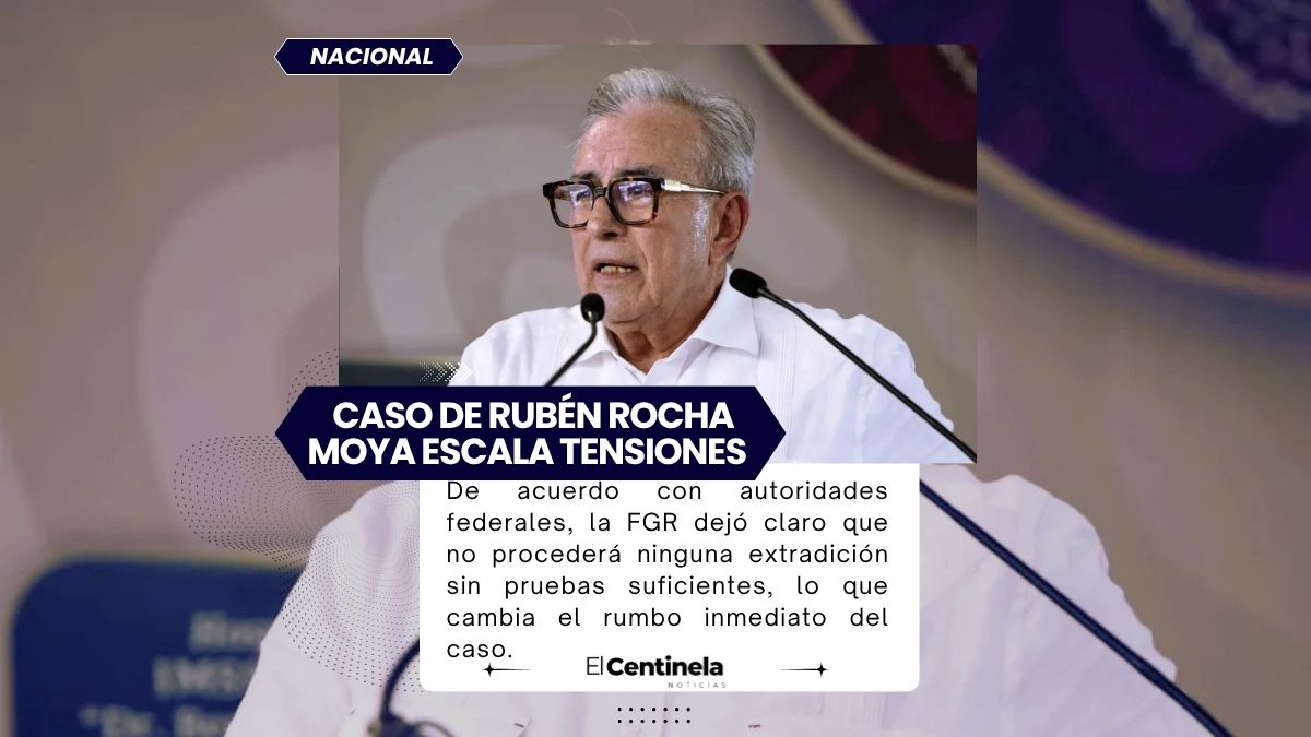 FGR pide a EU pruebas contra Rubén Rocha y otros 9 acusados; afirma que no hay evidencia para detenerlos.
