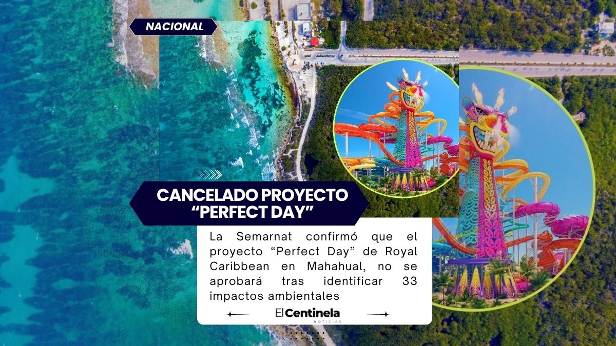 Semarnat frena “Perfect Day” de Royal Caribbean en Mahahual por 33 impactos ambientales