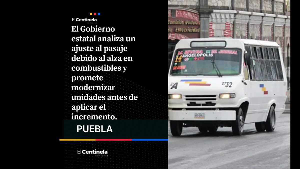 Aumentará la tarifa del transporte público en Puebla