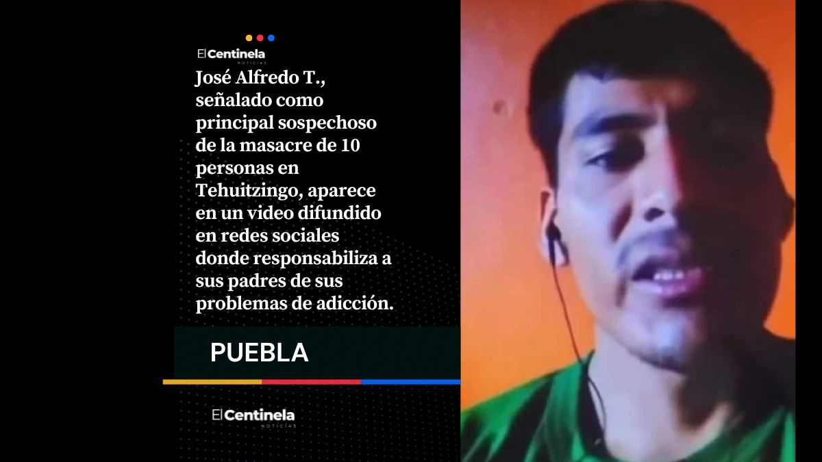 “No voy a volver nunca”: Sale a la luz perturbador VIDEO del sospechoso de la masacre en Tehuitzingo