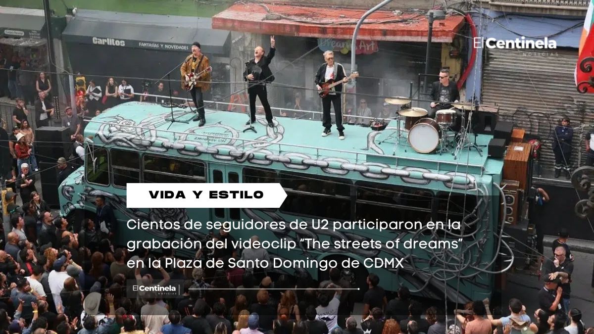 U2 graba videoclip en CDMX junto a fans mexicanos para “The streets of dreams”