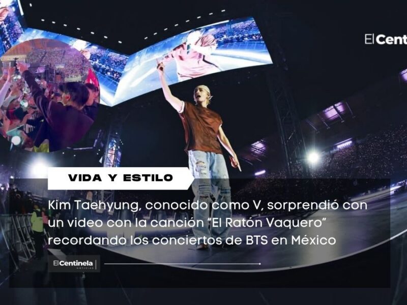 ¡Por el 10 de Mayo! V conquista a México con “El Ratón Vaquero” tras conciertos de BTS