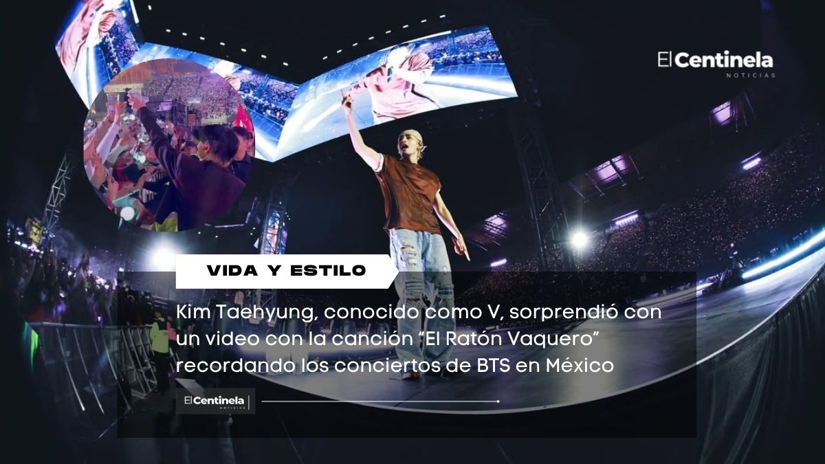 ¡Por el 10 de Mayo! V conquista a México con “El Ratón Vaquero” tras conciertos de BTS