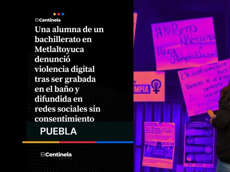 Graban a estudiante en baño de bachillerato en Metlaltoyuca y difunden video en redes