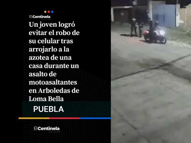 Joven evita robo de celular al lanzarlo a una azotea durante asalto en Loma Bella