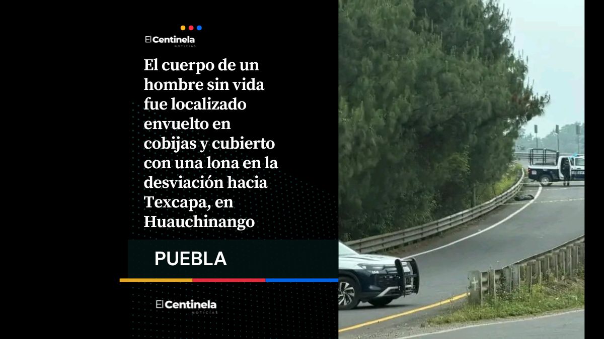 Abandonan cadáver embolsado sobre la autopista México-Tuxpan