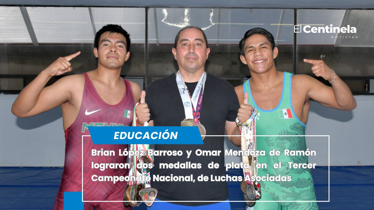 Brian y Omar, luchadores de la BUAP, triunfan con la plata en Campeonato Nacional Clasificatorio