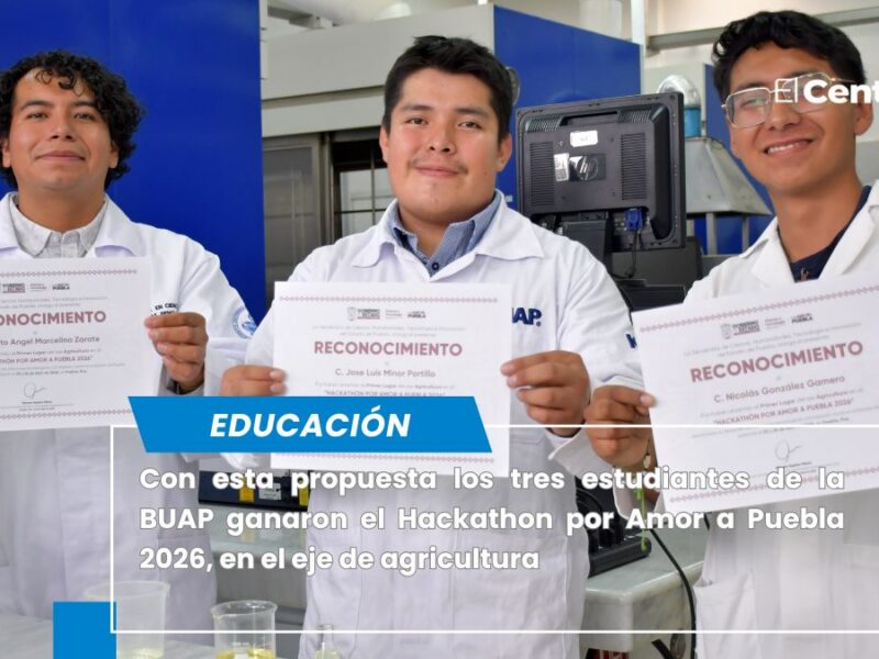 Estudiantes BUAP proponen reactor híbrido para producir biogás y ganan Hackaton Estatal