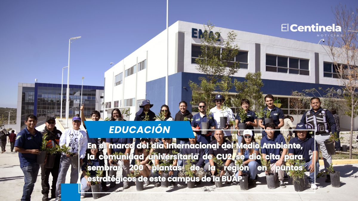 Realizan alumnos BUAP arborización en CU2