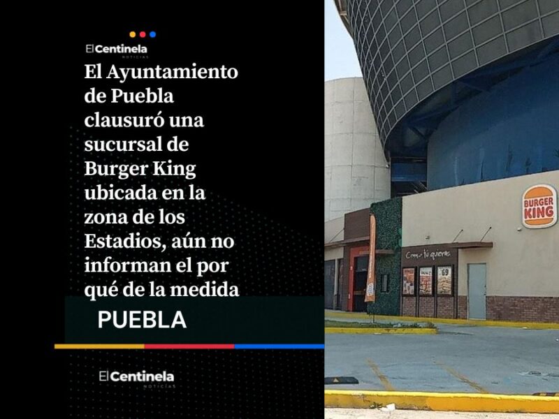 Clausuran con sellos de cierre la sucursal de Burger King en la zona de los Estadios
