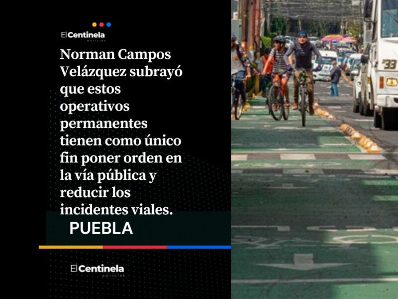 Van 30 automovilistas sancionados por invadir ciclovías en Puebla; multas superan los 11 mil pesos