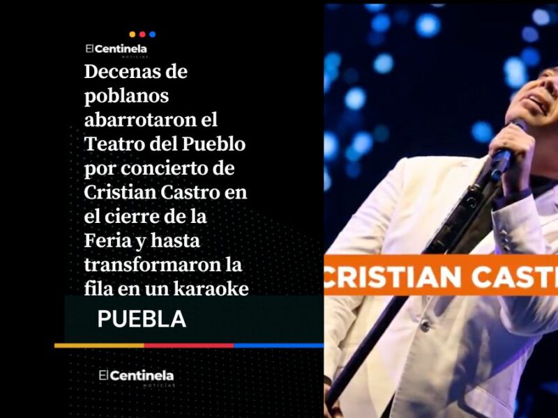 Fiebre por Cristian Castro: filas de la Feria de Puebla se vuelven karaoke y hasta sale Julio César Chávez