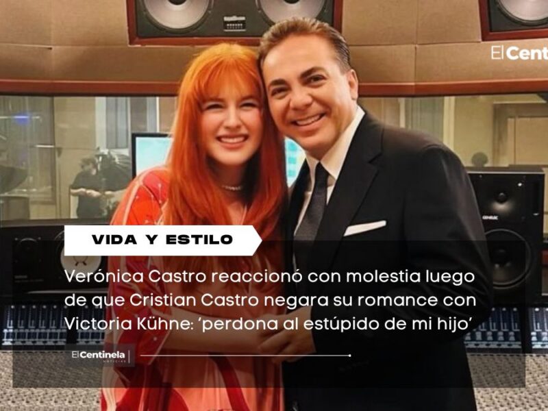 Verónica Castro explota contra Cristian Castro por negar a Victoria Kühne: “Perdona al estúpido de mi hijo”