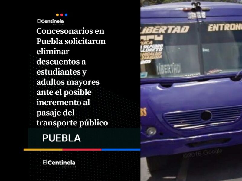 Piden eliminar descuentos a estudiantes ante posible aumento al transporte público en Puebla