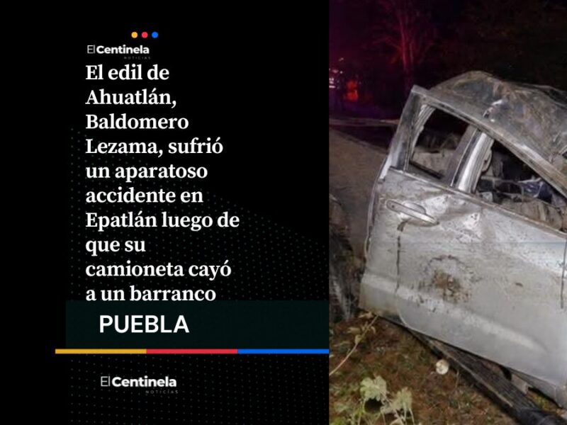 Camioneta de edil de Ahuatlán cae a barranco en Epatlán: muere funcionaria y él está grave