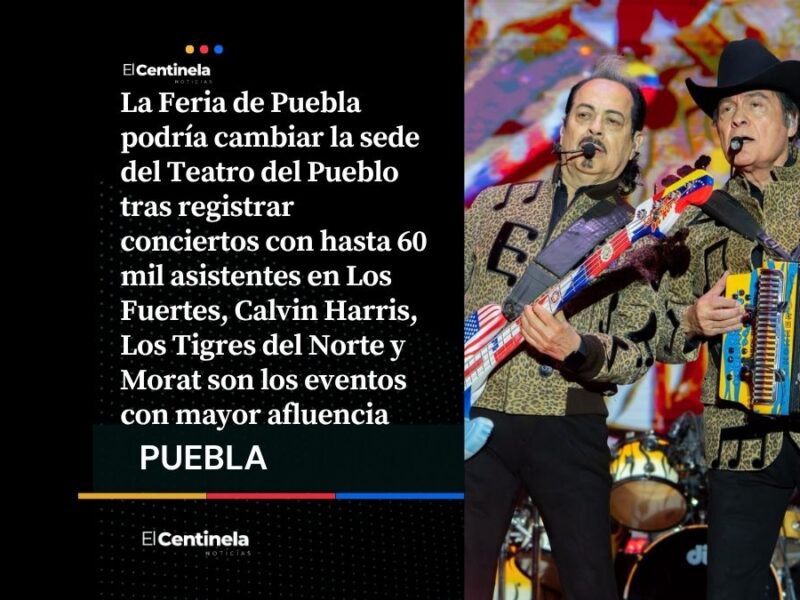 Feria de Puebla analiza cambiar sede del Teatro del Pueblo tras conciertos masivos y alta demanda