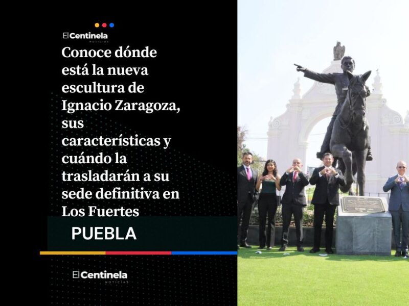 Conmemoran a Ignacio Zaragoza con nueva escultura en el Arco de Loreto