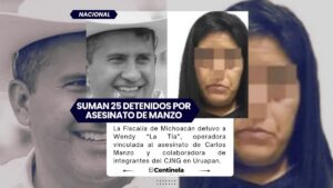 Capturan a Wendy “La Tía”, presunta operadora ligada al asesinato de Carlos Manzo en Michoacán