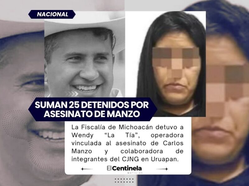 Capturan a Wendy “La Tía”, presunta operadora ligada al asesinato de Carlos Manzo en Michoacán