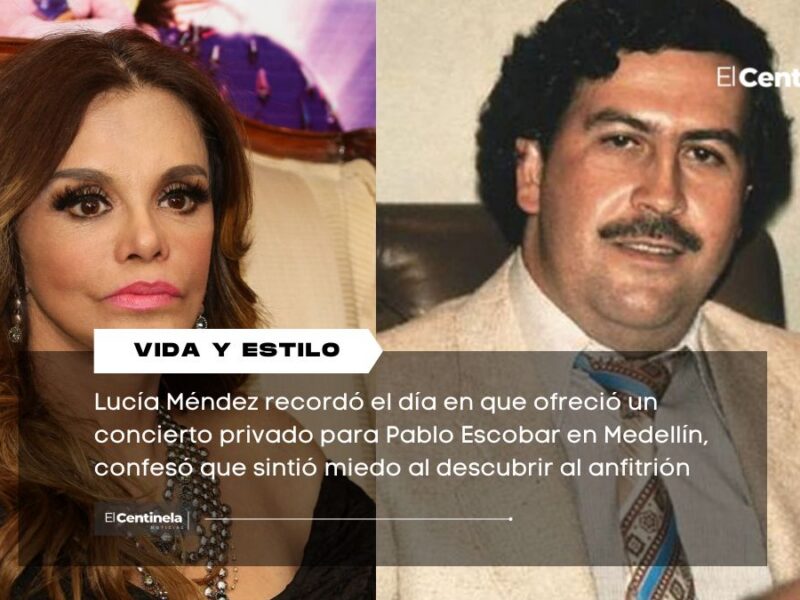 Lucía Méndez revela cómo fue cantar para Pablo Escobar: “Sentí que se me iba la vida”