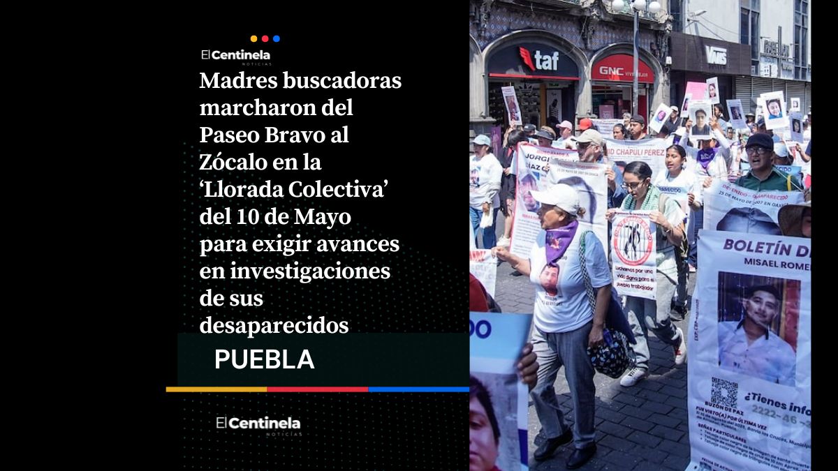 ¿Dónde están nuestros hijos?: madres buscadoras realizan ‘Llorada Colectiva’ el 10 de Mayo