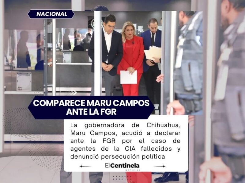 Maru Campos declara ante la FGR y acusa persecución política del gobierno federal