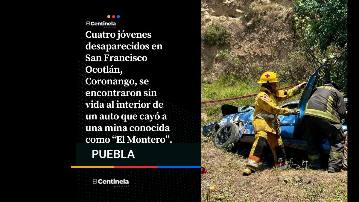 Hallan a cuatro jóvenes desaparecidos en mina de Coronango, cayeron a 25 metros de profundidad