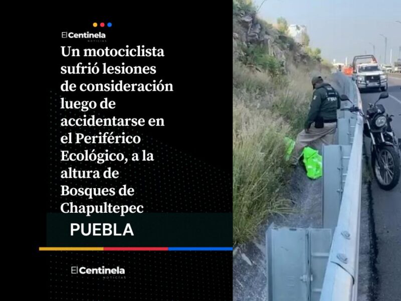 ¡La libró! Motociclista sale proyectado tras impactarse contra valla y sobrevive con lesiones