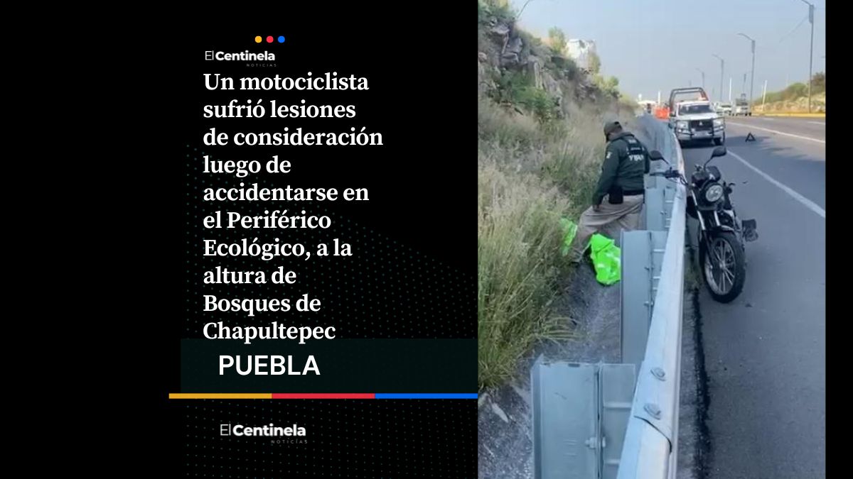 ¡La libró! Motociclista sale proyectado tras impactarse contra valla y sobrevive con lesiones