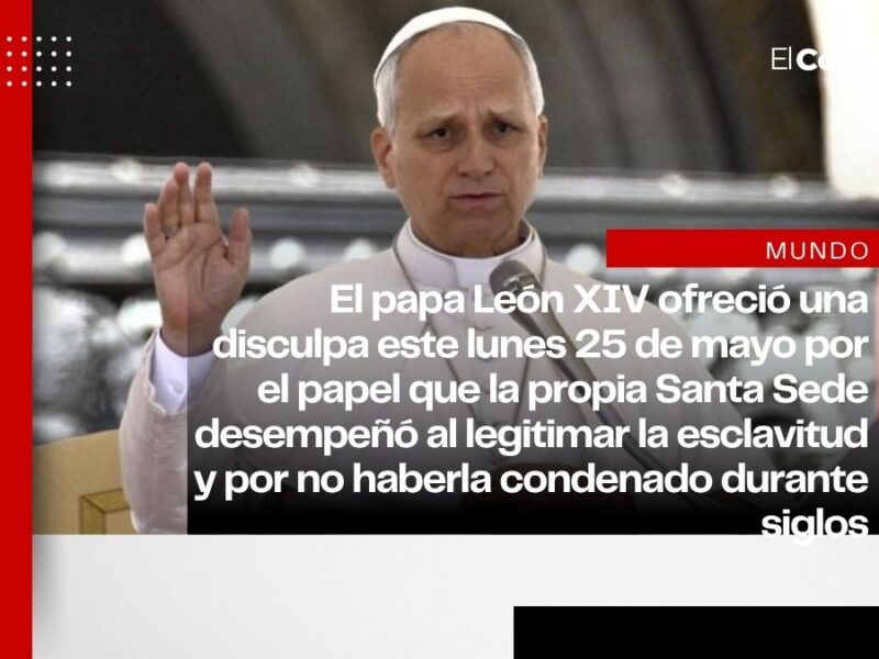 Papa León XIV pide perdón por el papel del Vaticano en legitimar la esclavitud: "es una herida en la memoria"