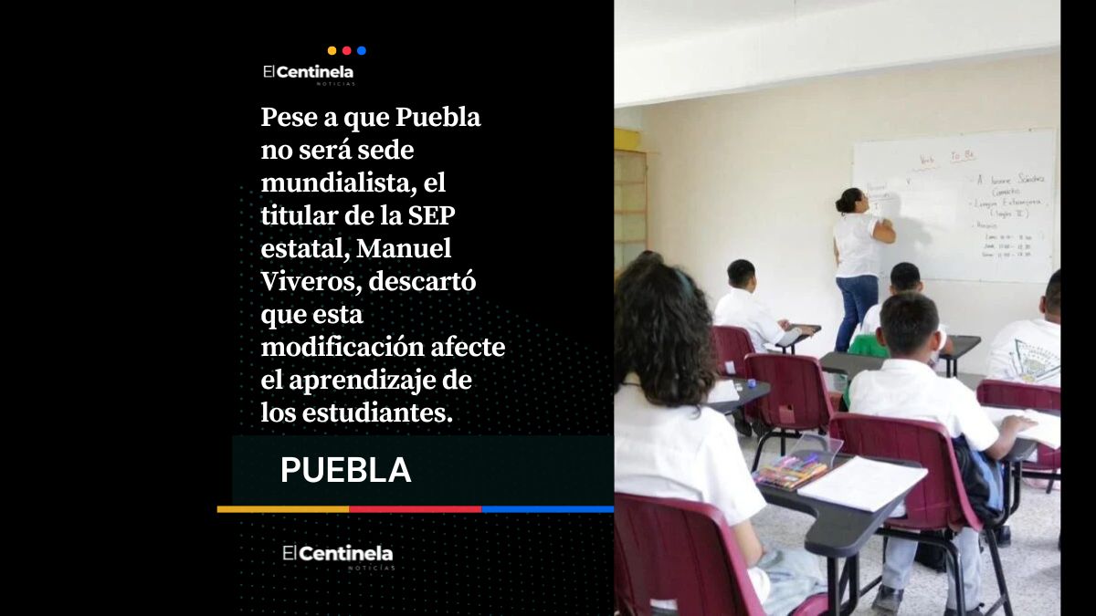 En Puebla no hay partidos del Mundial 2026 pero 1.6 millones de alumnos tendrán 3 meses de vacaciones