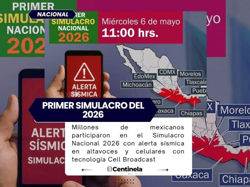 Simulacro Nacional 2026 activa alerta sísmica en celulares y altavoces en todo México