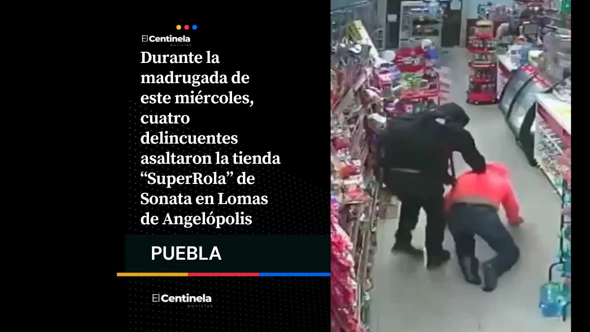 Encañonan a empleados durante violento atraco a tienda “SuperRola” de Sonata en Lomas de Angelópolis
