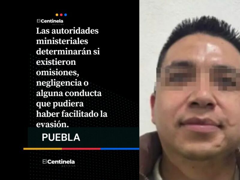 Se fuga presunto secuestrador durante traslado en Amozoc