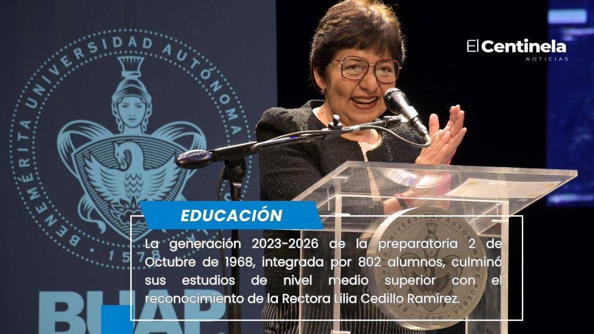 Culminan estudios 802 alumnos BUAP de la prepa 2 de Octubre de 1968