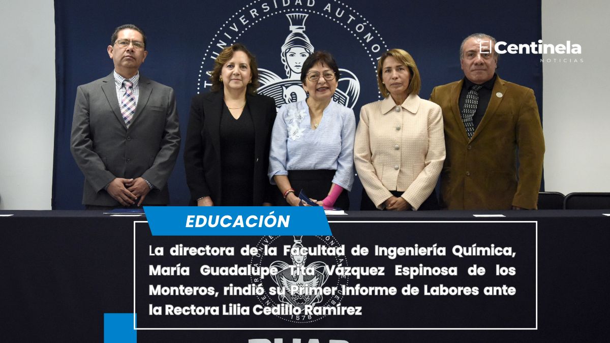 Preside Rectora Lilia Cedillo Primer Informe de labores en la Facultad de Ingeniería Química