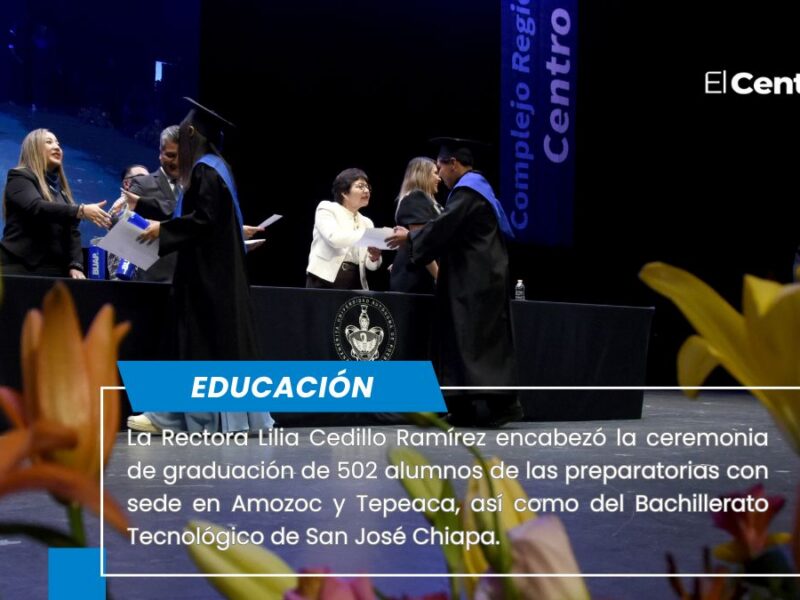 Gracias por confiar en la educación regional: Rectora Lilia Cedillo