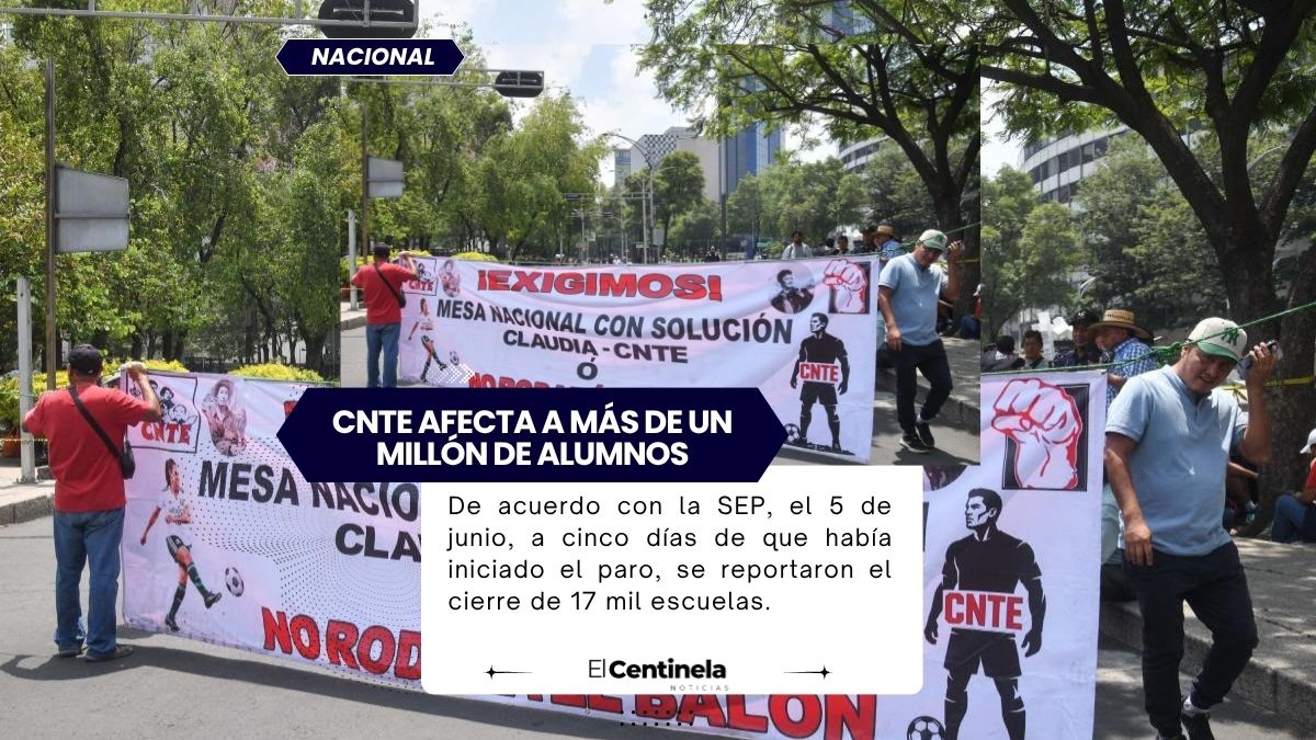 Paro de la CNTE afecta a más de un millón de alumnos; Oaxaca, Chiapas y Zacatecas encabezan cierre de escuelas