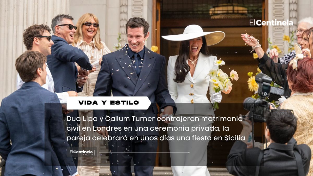 Dua Lipa y Callum Turner se casan en Londres: así fue su discreta boda civil antes del festejo en Italia