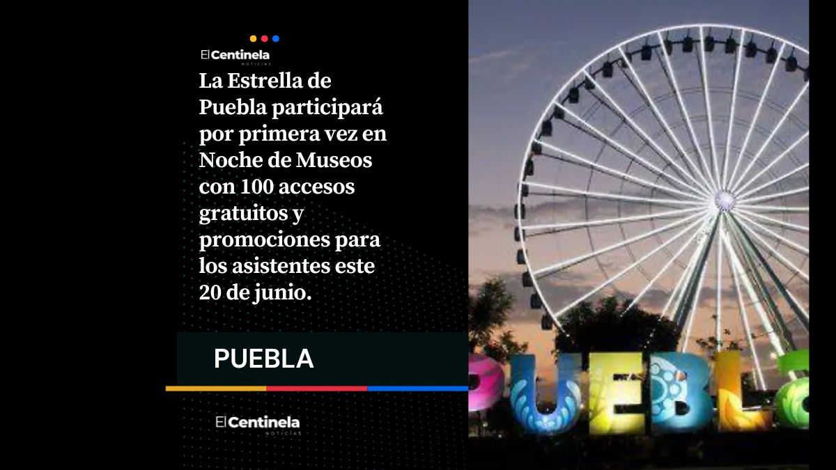 Noche de Museos ofrecerá accesos GRATIS y descuentos en la Estrella de Puebla