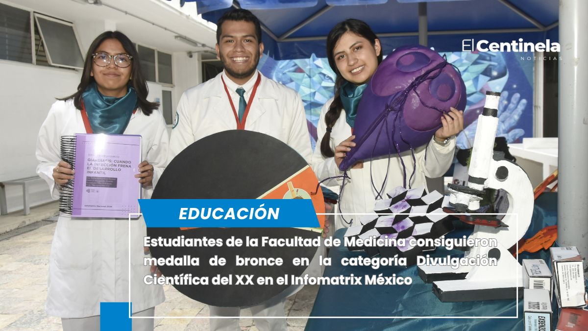 Estudiantes de Medicina BUAP ganan medalla de bronce en competencia Infomatrix México