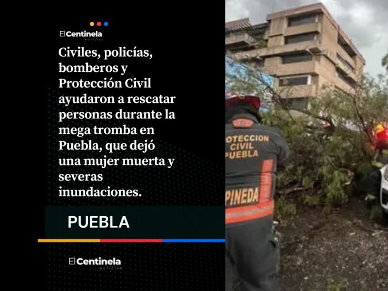 Héroes anónimos salvaron a decenas de poblanos en la mega inundación ¡Merecen aplausos y premios!