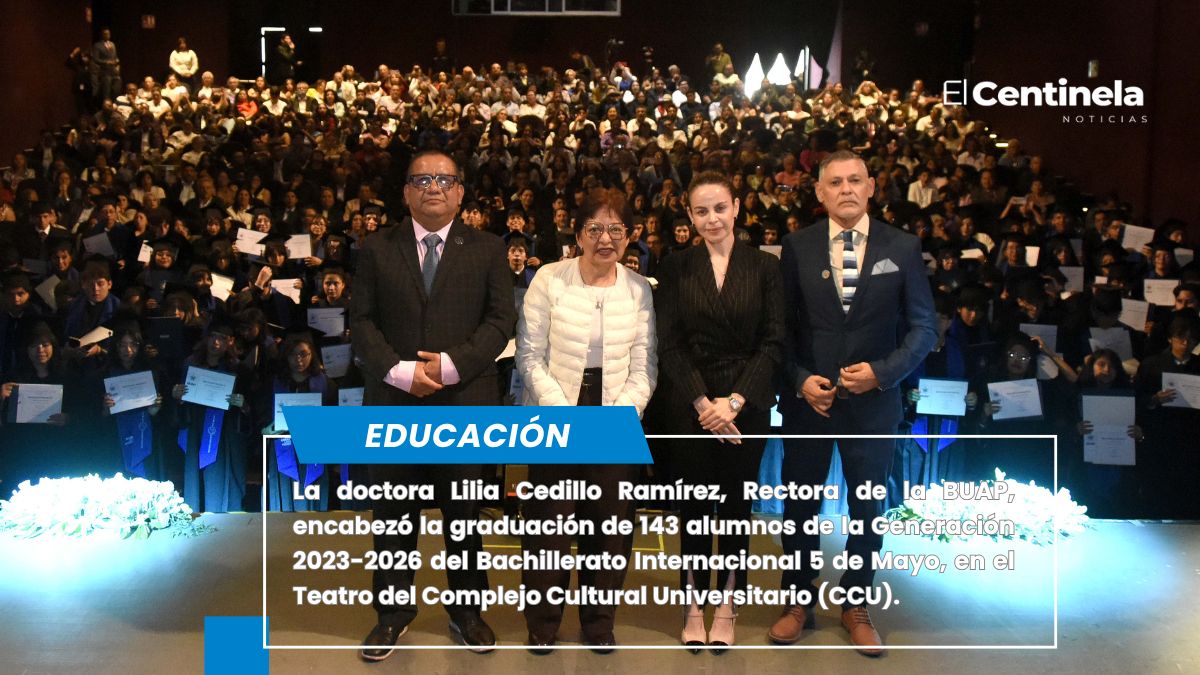 Preside Rectora Lilia Cedillo graduación del Bachillerato Internacional 5 de Mayo