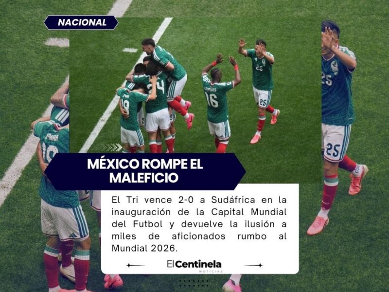 México rompe el maleficio ante Sudáfrica en la fiesta de la capital mundial del fútbol