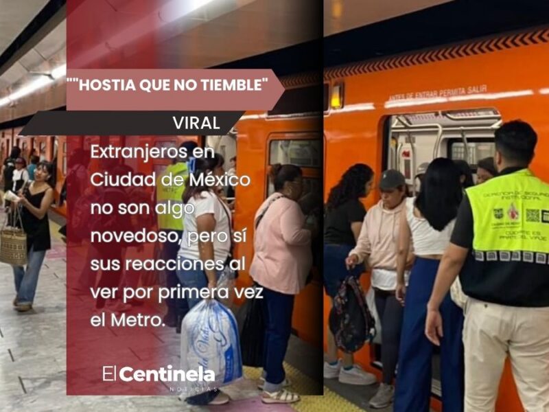 "Hostia que no tiemble": extranjeros reaccionan a las instalaciones del Metro de la CDMX