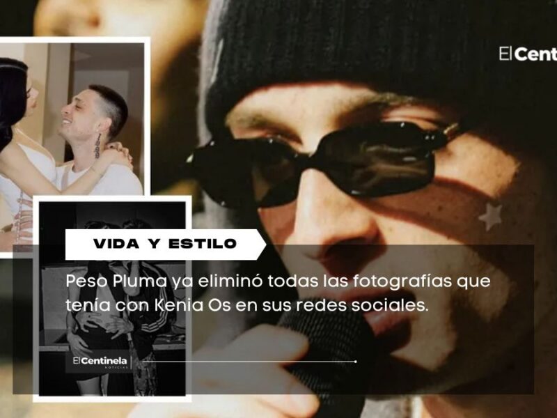 "Se acabó": Peso Pluma BORRA todas sus fotos con Kenia Os tras su ruptura