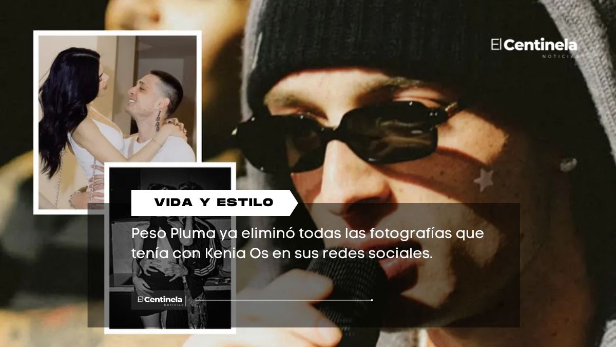"Se acabó": Peso Pluma BORRA todas sus fotos con Kenia Os tras su ruptura