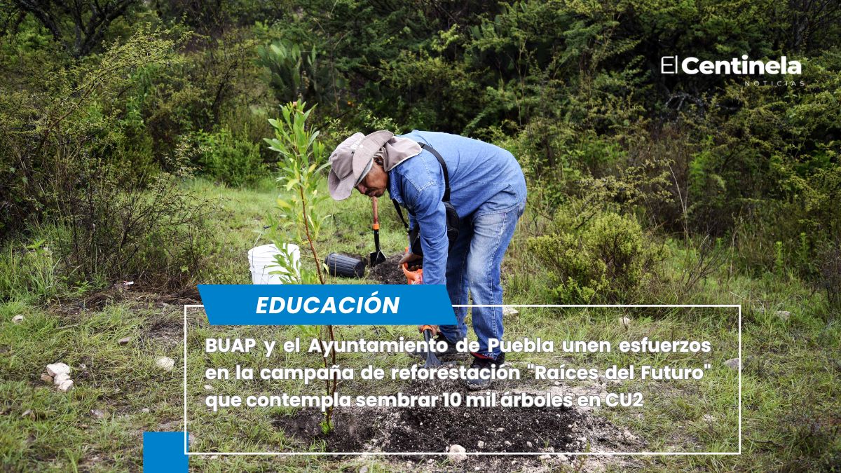 Inicia “Raíces del Futuro”, campaña de reforestación entre BUAP y Puebla capital en CU2